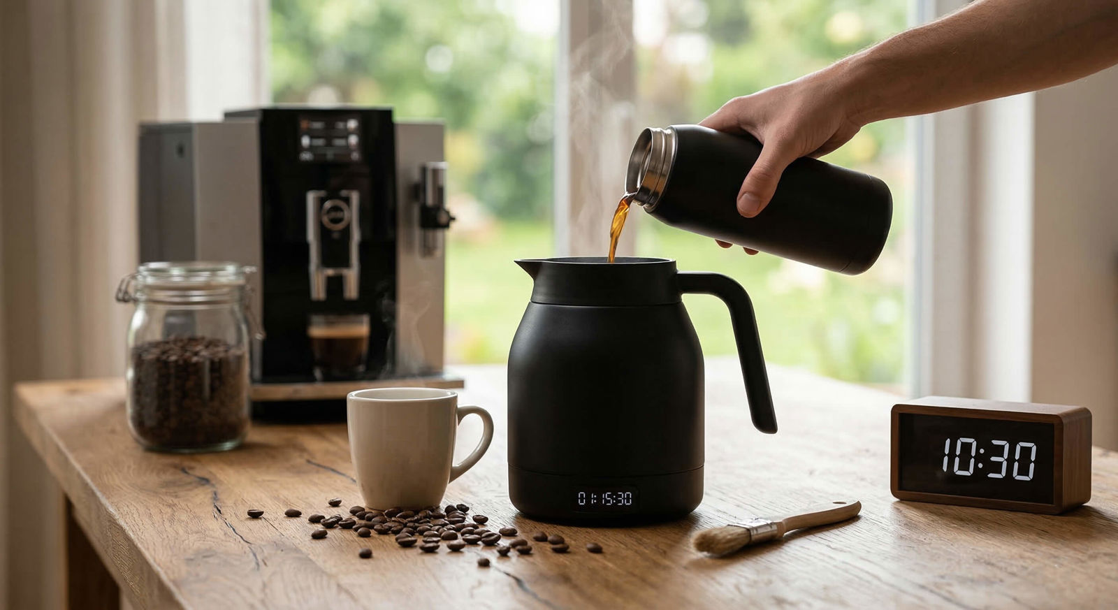 Jak dlouho vydrží batch brew káva v termosce čerstvá? 