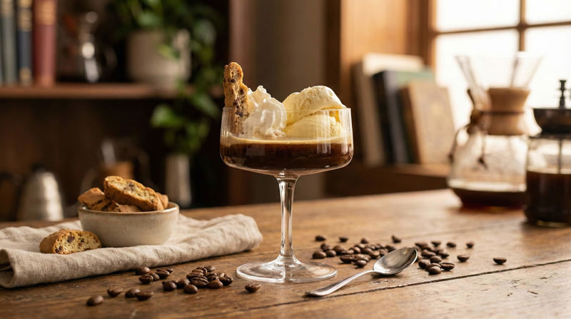 Recept na Affogato al Caffe: Když se espresso potká se zmrzlinou 🍨