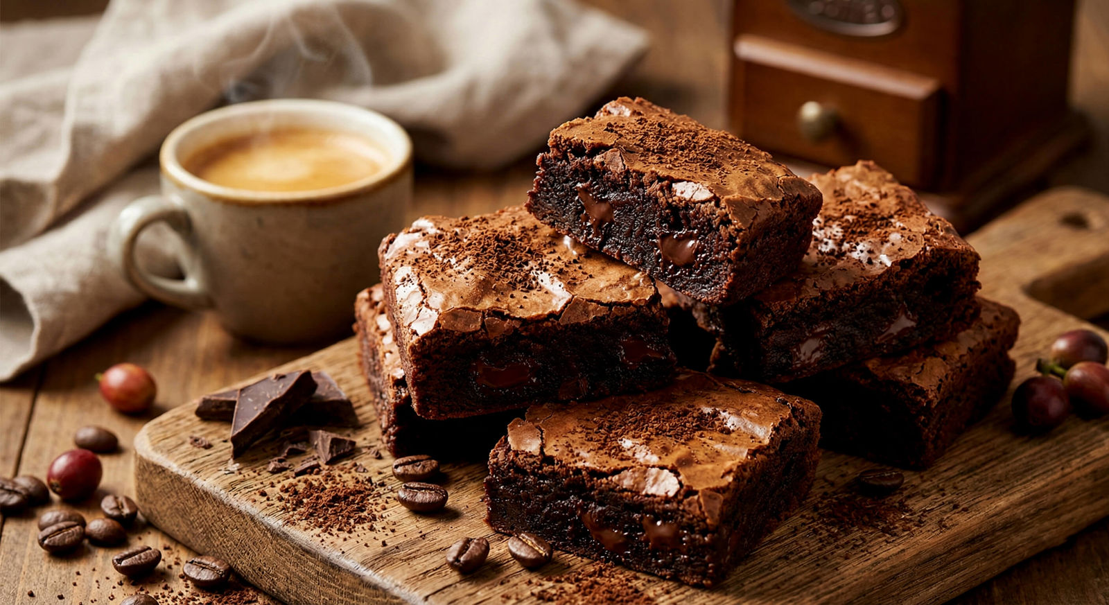 Kávové brownie – recept na vláčné čokoládové brownies