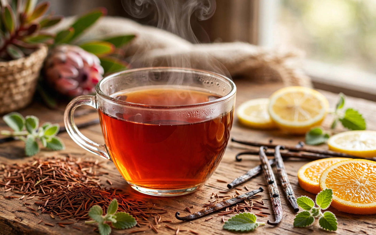 Rooibos čaj: červený poklad z Afriky bez kofeinu, který si zamilujete