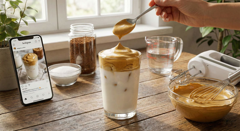 Dalgona coffee – recept na šlehanou kávu z Instagramu