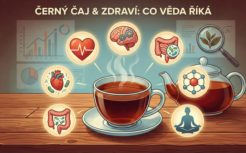 Černý čaj – zdraví, účinky a co věda říká