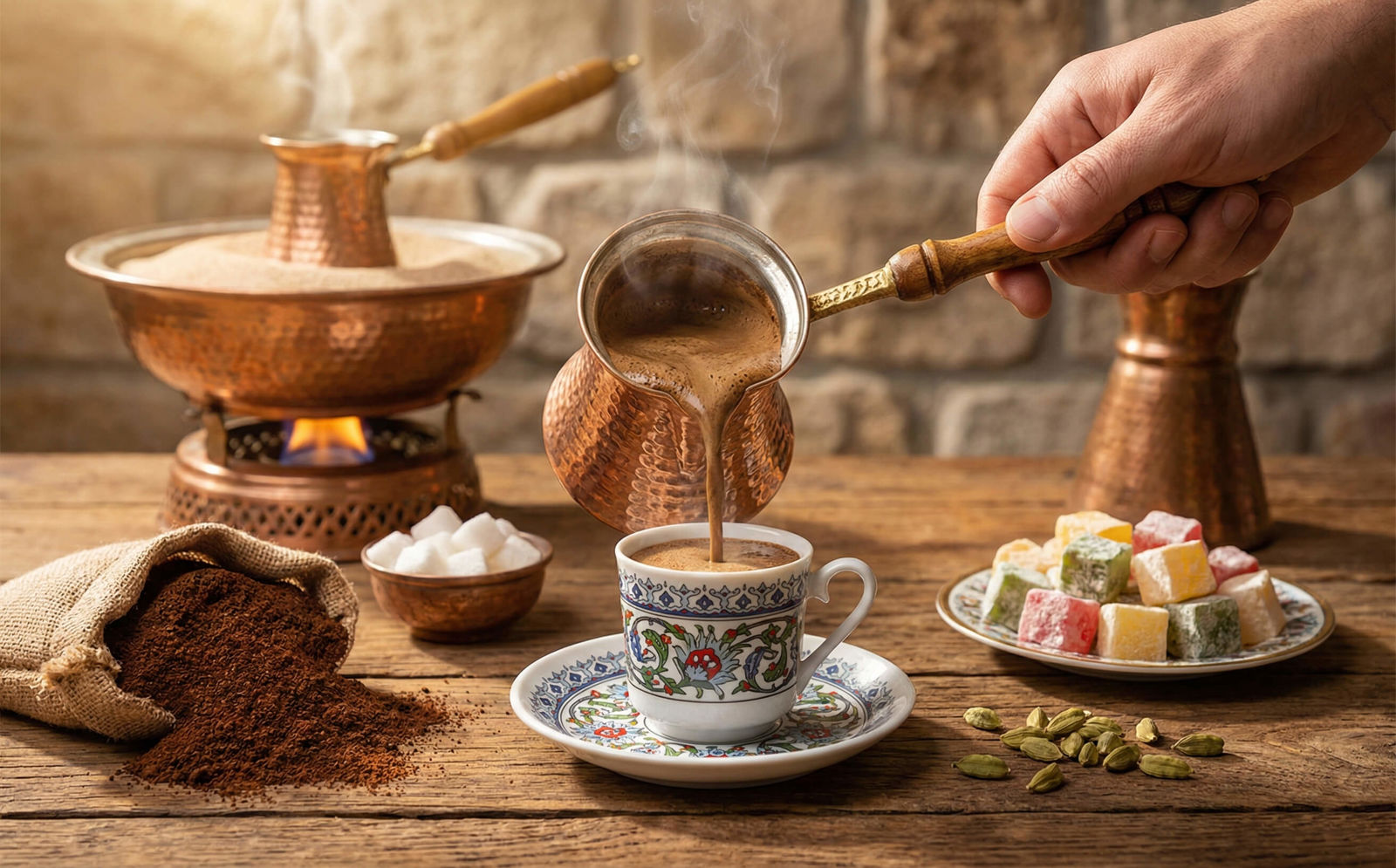 Příprava kávy v džezvě – tradiční turecký způsob přípravy kávy