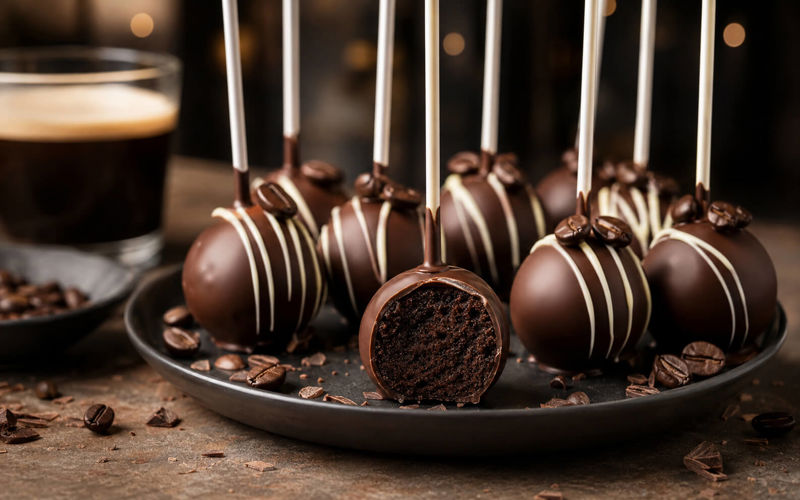 Espresso Martini Cake Pops – luxusní recept s kávou krok za krokem