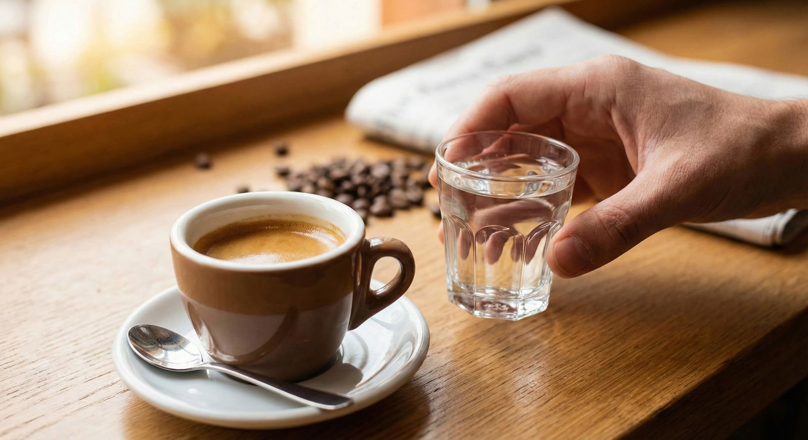 Voda k espressu: Pít ji před, nebo až po kávě?