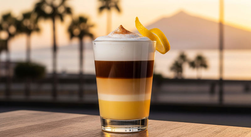 Café de Tenerife (Barraquito) – recept na vrstvený kávový klenot z Kanárských ostrovů