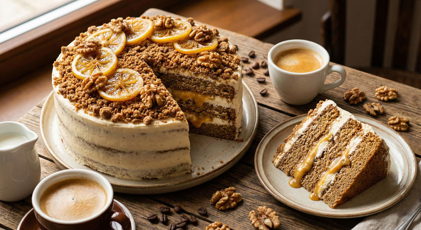 Kávový dort s banánovým karamelem – recept a inspirace