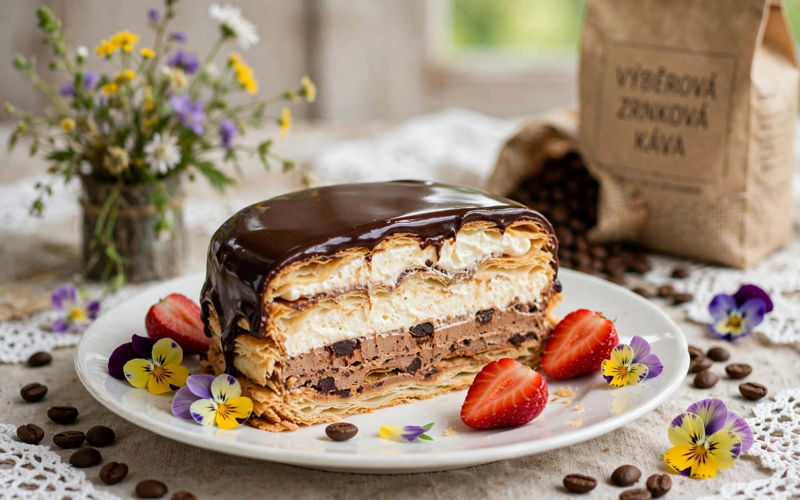 Kávový krémeš s čokoládou: recept na dezert, který zmizí první