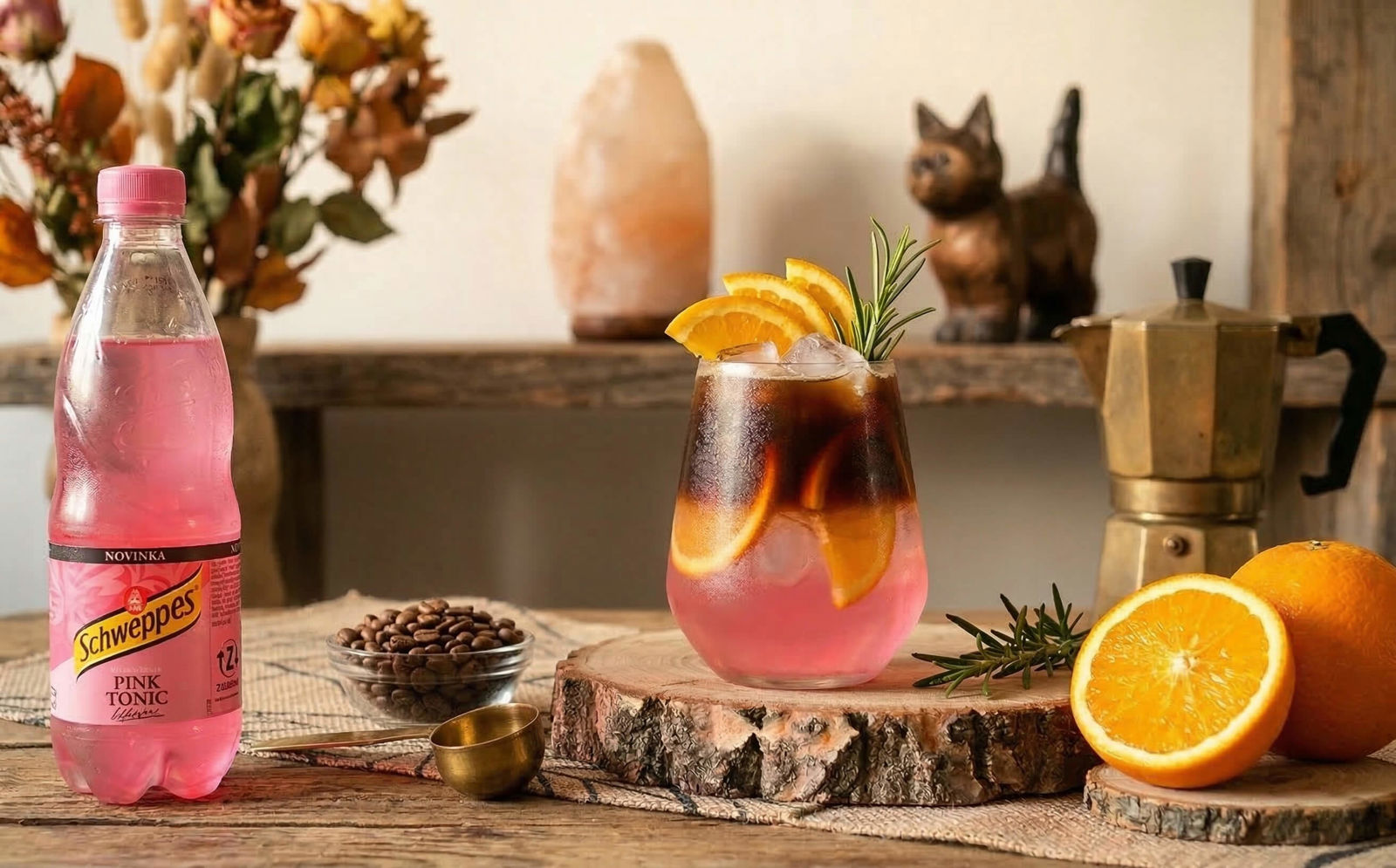 Osvěžující letní hit: Recept na Růžový tonik s espressem (Pink Espresso Tonic)